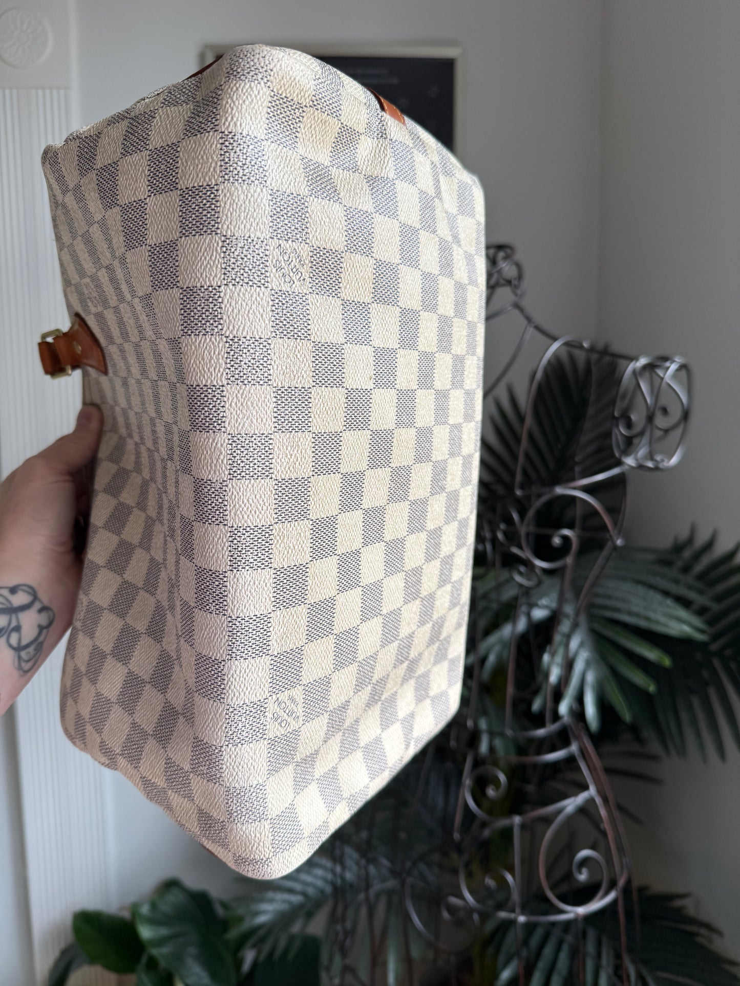Preloved Authentic LV Speedy 30 Bando Damier Azure