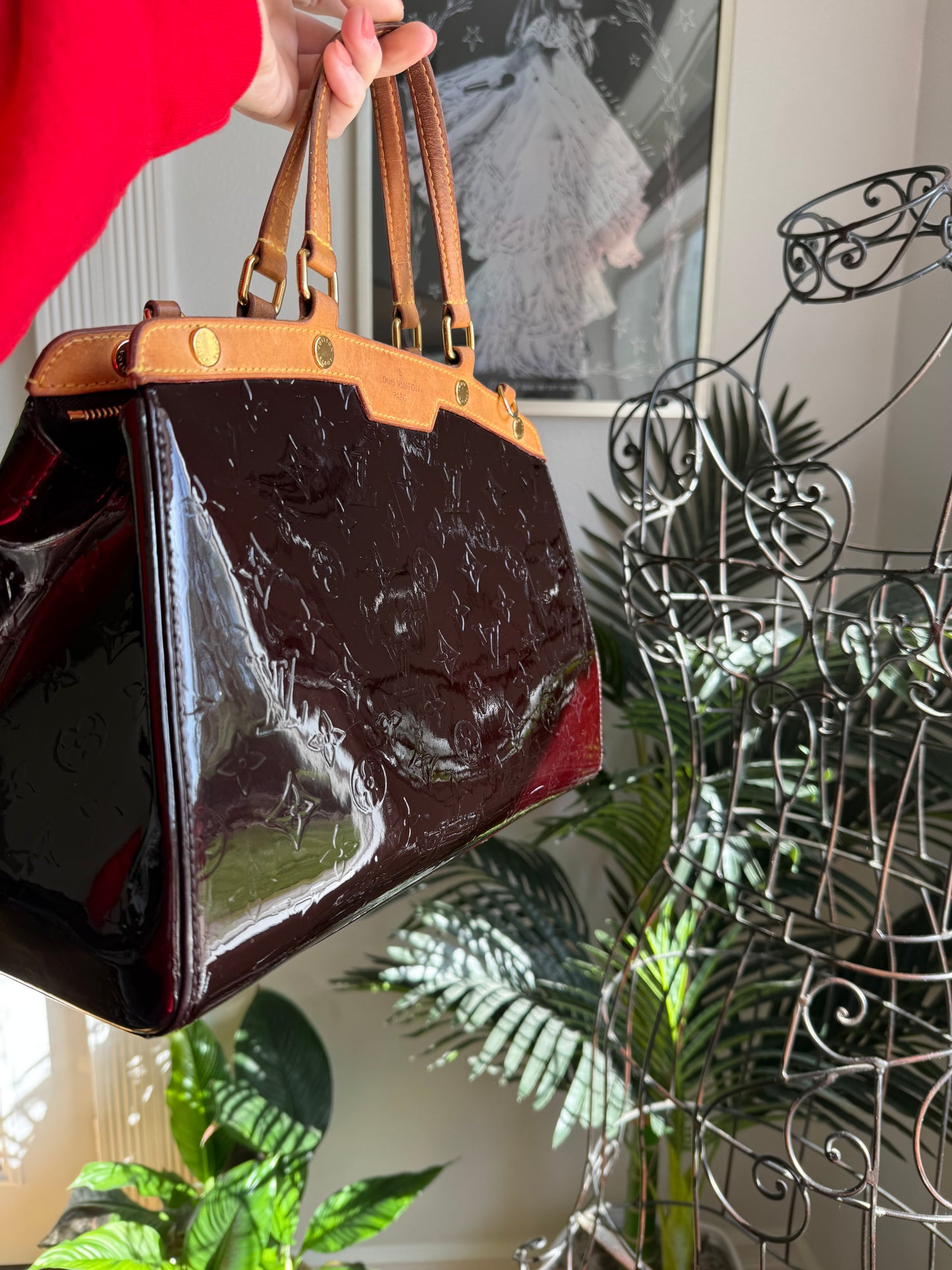 Authentic Preloved Louis Vuitton Brea MM in Aubergine Purple Vernis Fall 2026 Must Have Bag