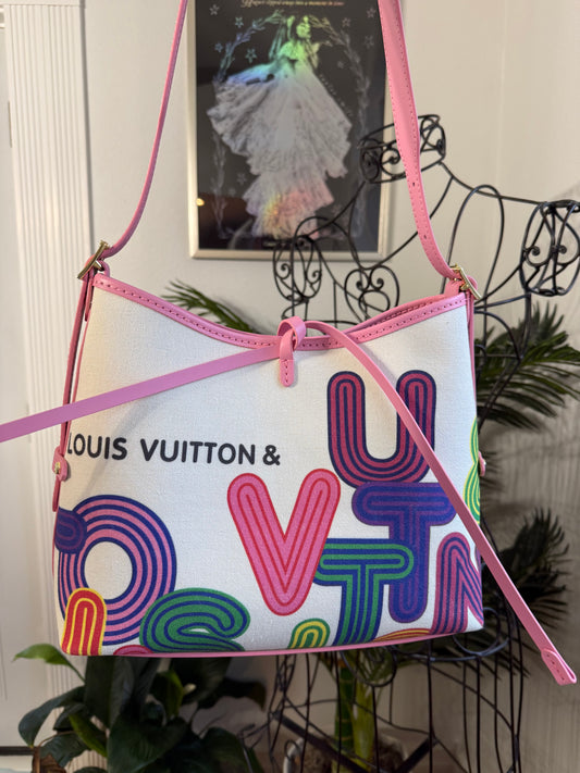 PINK Multicolor Handmade Upcycled Hobo Bag