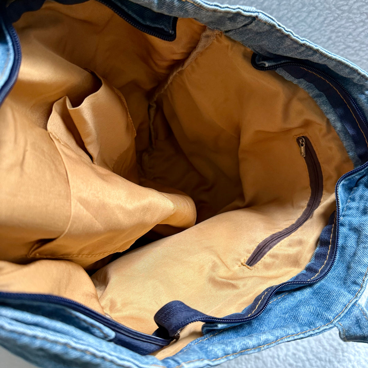 BLUE Tote 48 || Up-Cycled Artisan Patched Denim Tote Bag No. 4