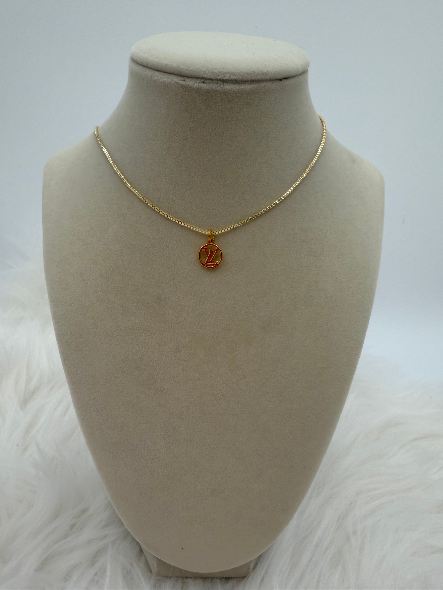 SWEET NOTHING Authentic Vintage Upcycled Louis Vuitton Gold Necklace