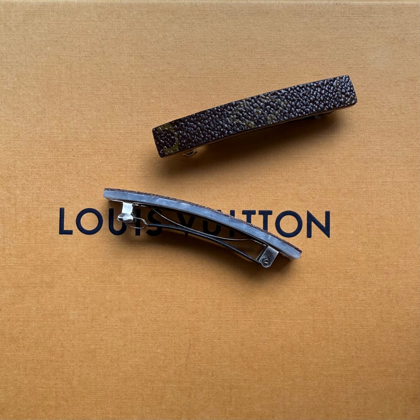 { GORGEOUS } Handmade Small Mono Barrette Set of 2