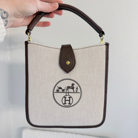 The WHITE HORSE Bag || Upcycled Luxury Dustbag