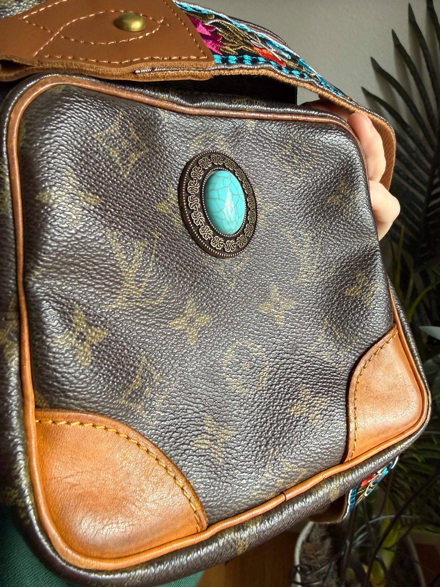 Authentic Preloved Reimagined Studded Vintage 2006 LV Amazone Bag