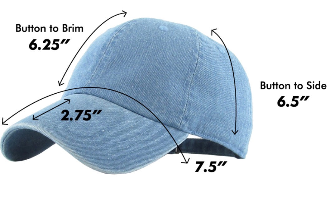 Upcycled LV Patched Denim Dad Cap *various colors available