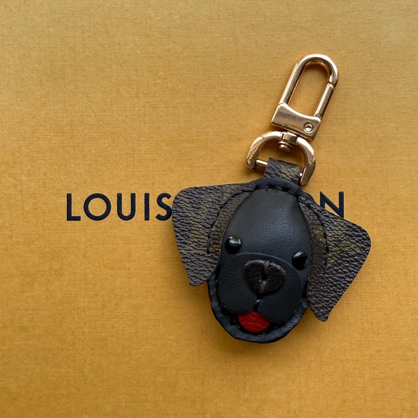 TTPD the Black Lab || Handmade Upcycled Luxury Bag Charm Pet Lover Gift