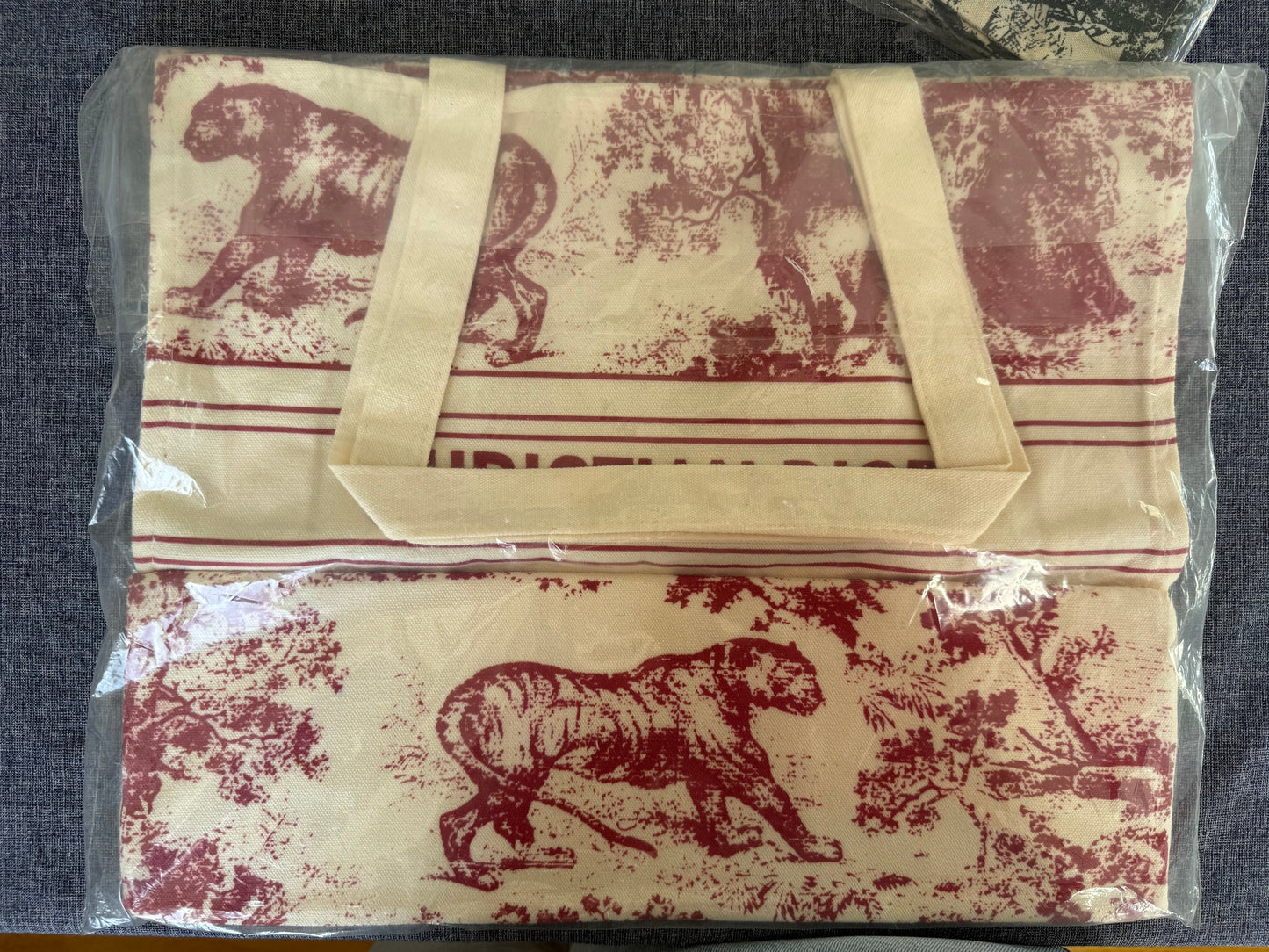 Authentic New Diorivera Vip Tote - Wine Red