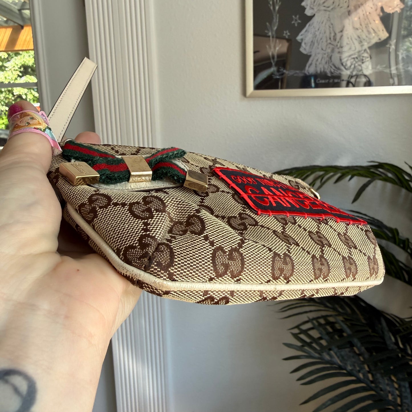 Authentic Preloved Reimagined Gucci Wristlet