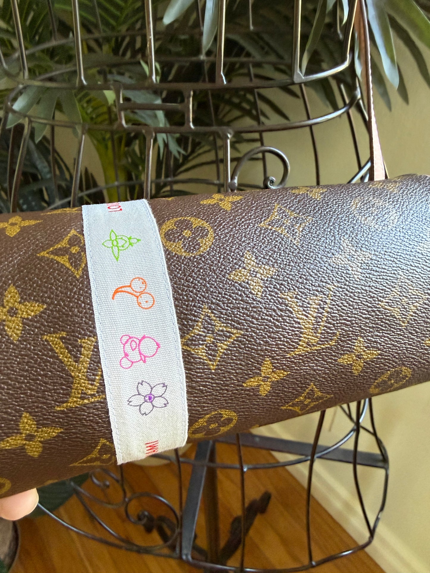 { AIMEE } Handmade Pink + Mono Whimsy Ribbon Barrel Bag