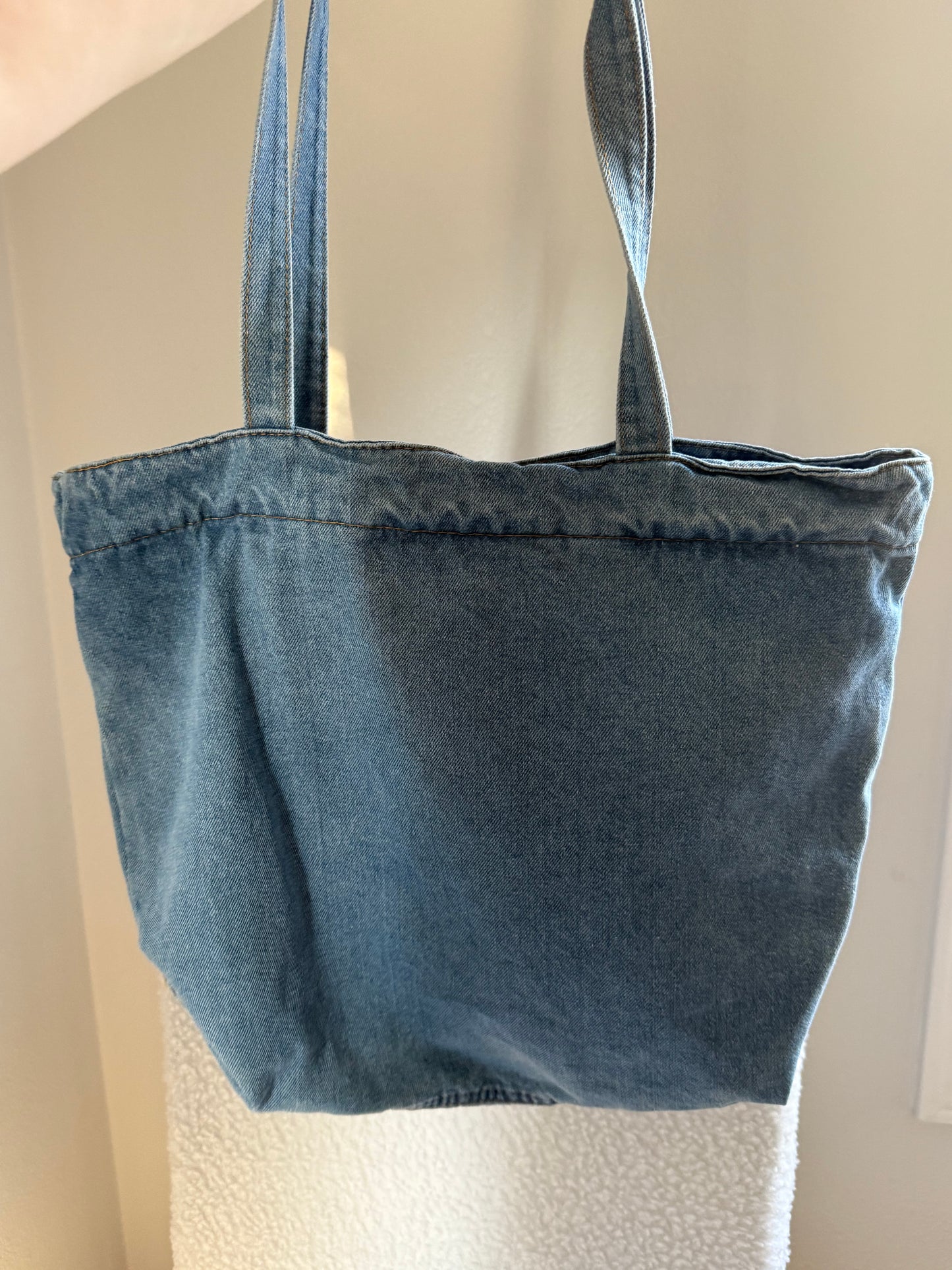 BLUE Tote 48 || Up-Cycled Artisan Patched Denim Tote Bag No. 1
