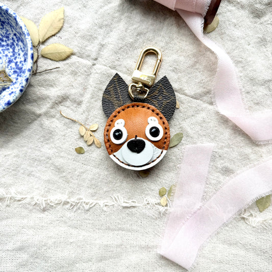 STELLA the Chihuahua || Handmade Luxury Leather Bag Charm *Various Colors*