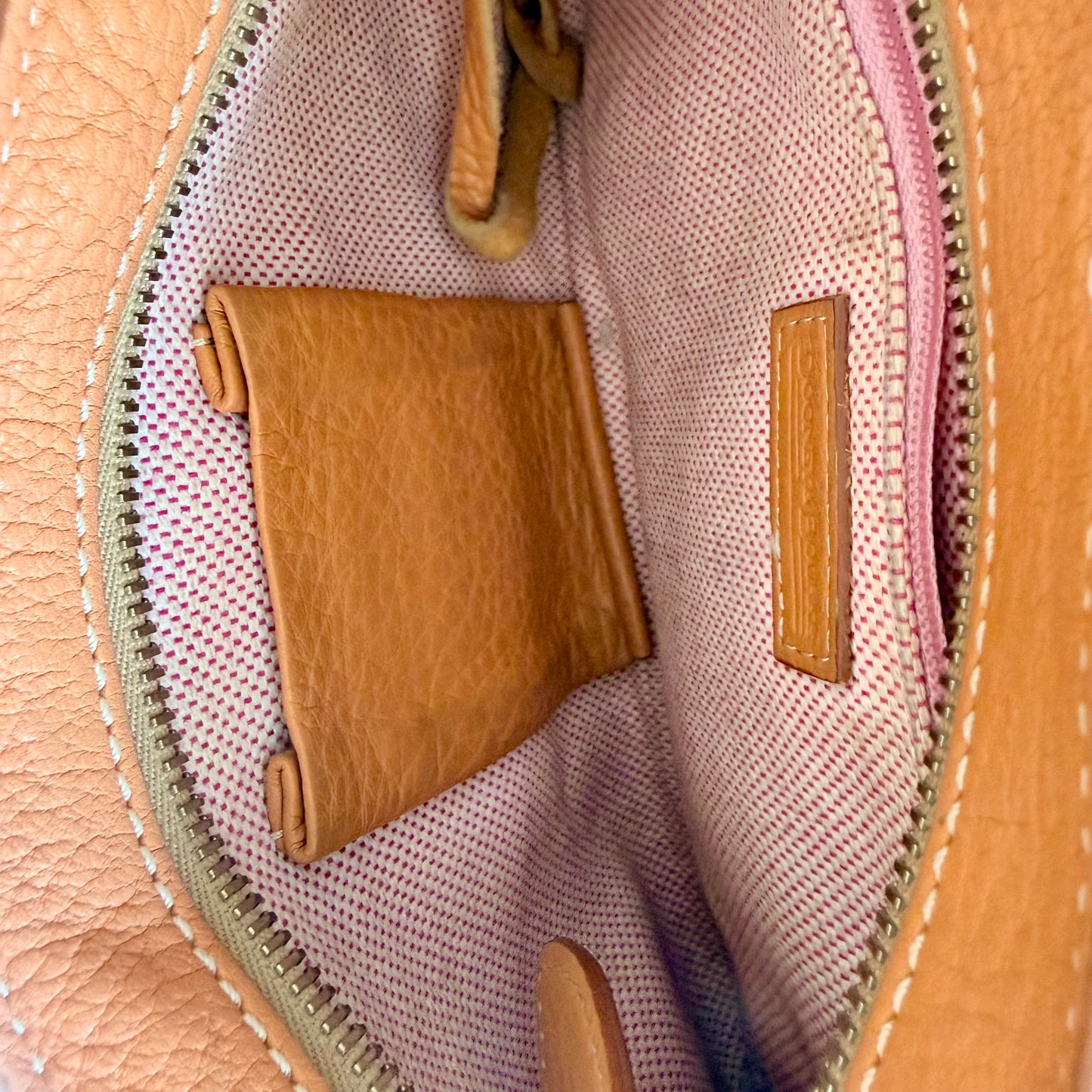 Preloved Authentic Dooney & Bourke British Tan Mini Studded Shoulder Bag