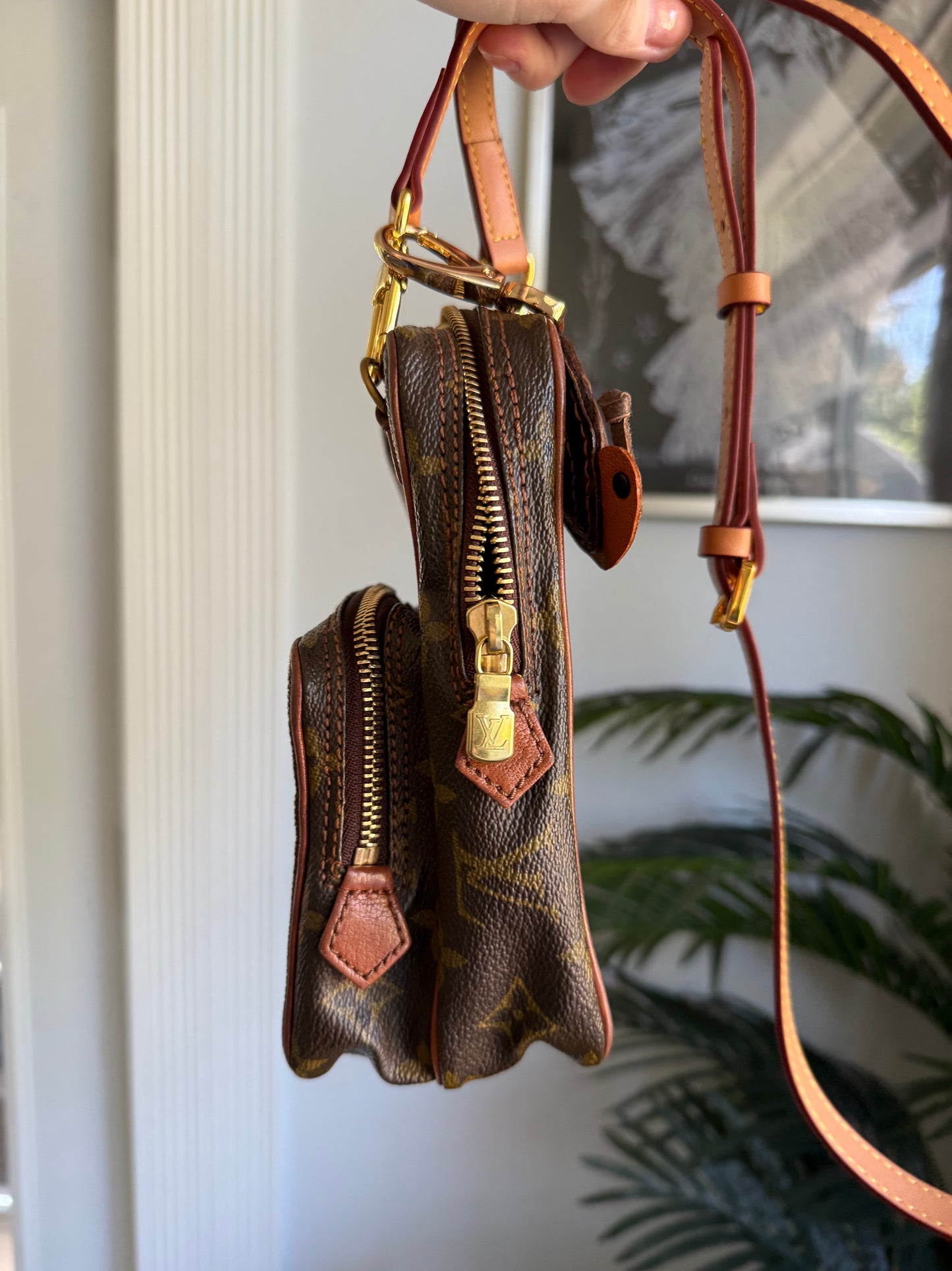 Authentic Preloved Vintage LV Mini Amazone Crossbody with Charm