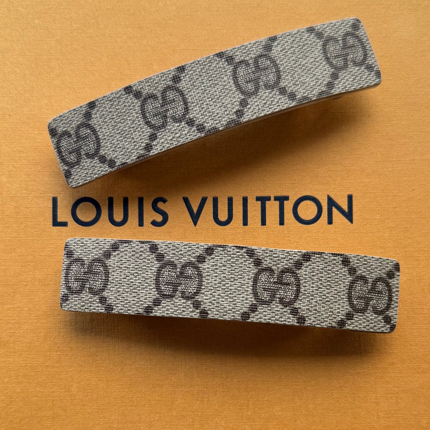 GORGEOUS || Handmade Upcycled Luxury Black Multicolor Hair Barrette