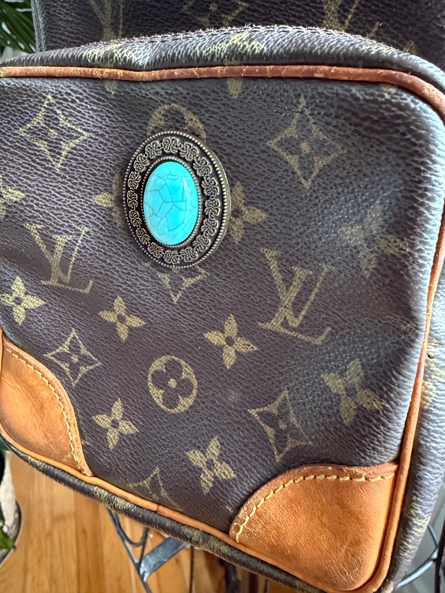 Authentic Preloved Reimagined Studded Vintage 2006 LV Amazone Bag