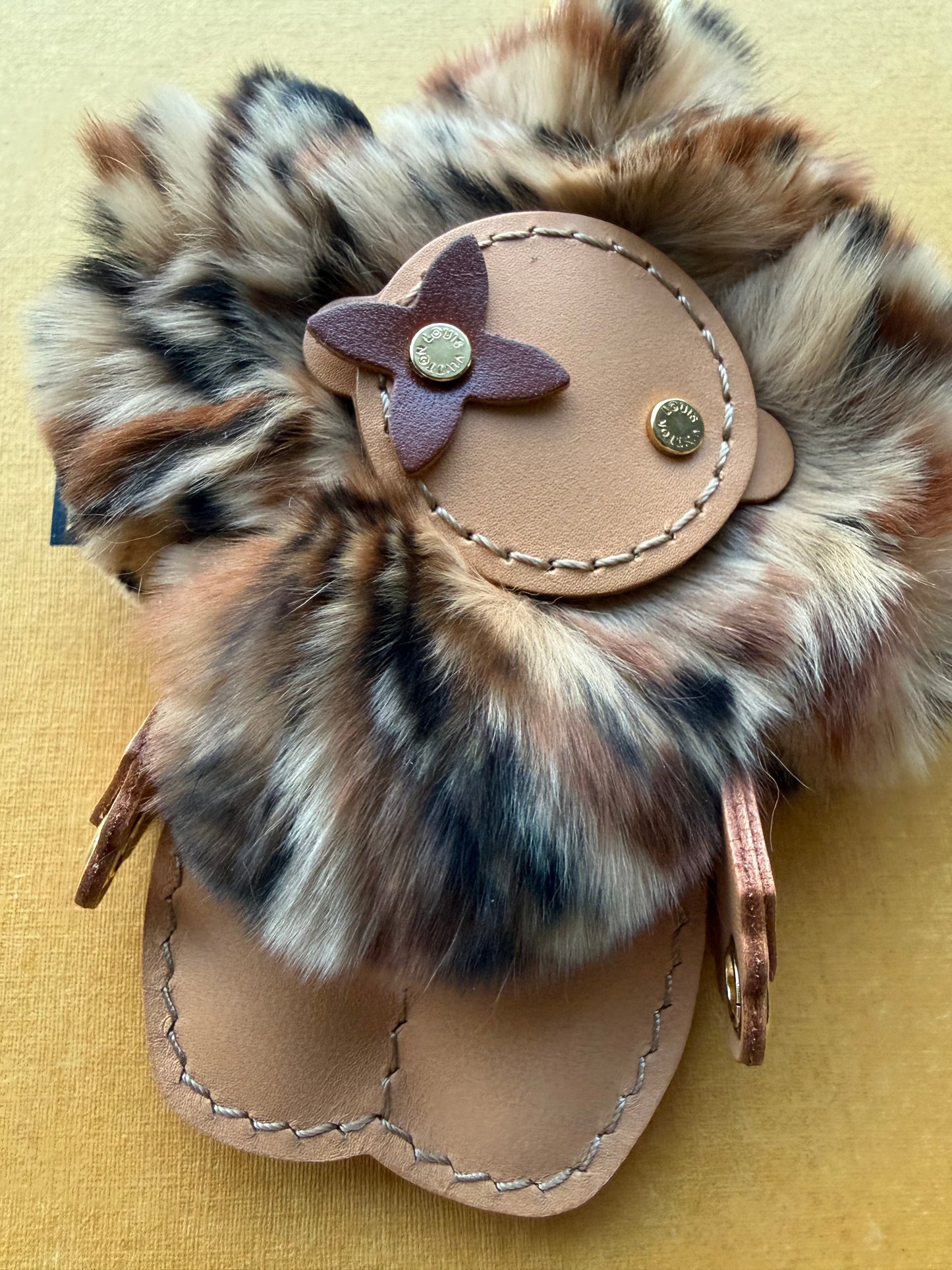 Handmade Wild Fur Large Sunny Doll Bag Charm