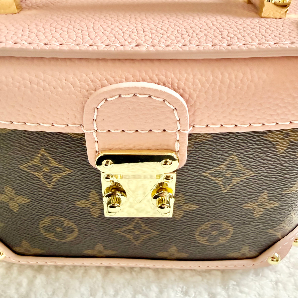 The IVY Lock Bag || Handmade Upcycled Pink Soft Trunk Luxury Handbag *Preorder