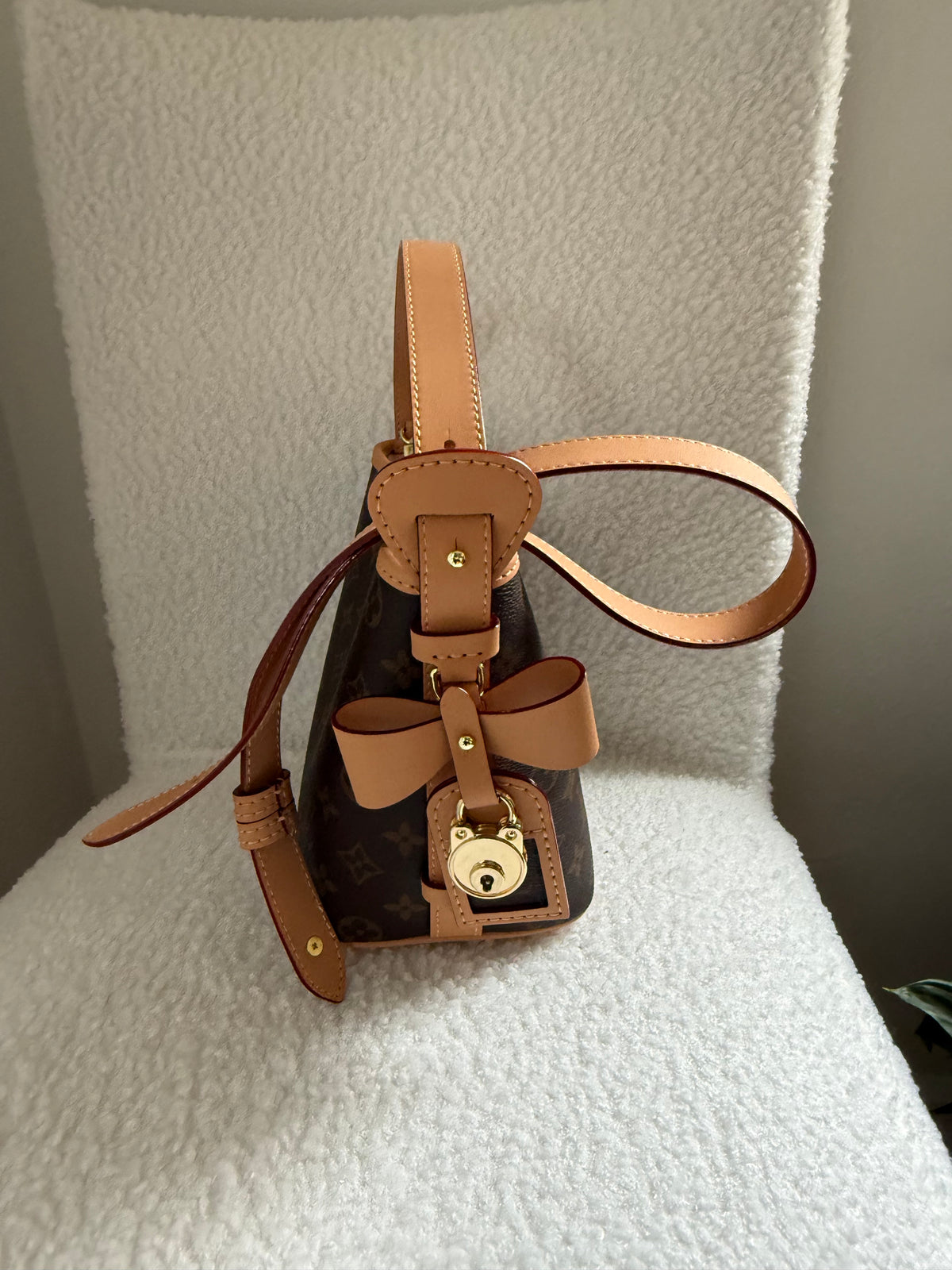 Handmade Upcycled Mono Bow Handbag *Preorder