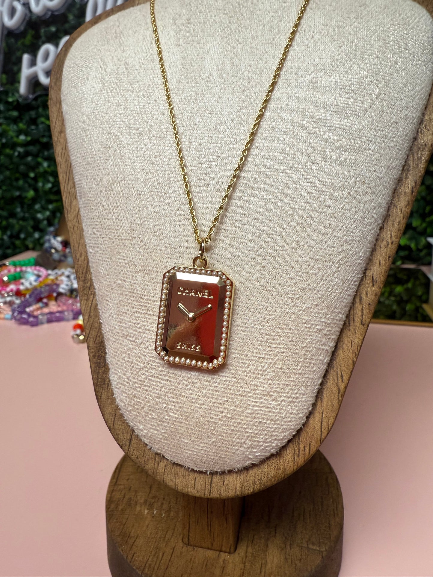 READY FOR IT?! Vintage Upcycled Lux CC Charm Necklace