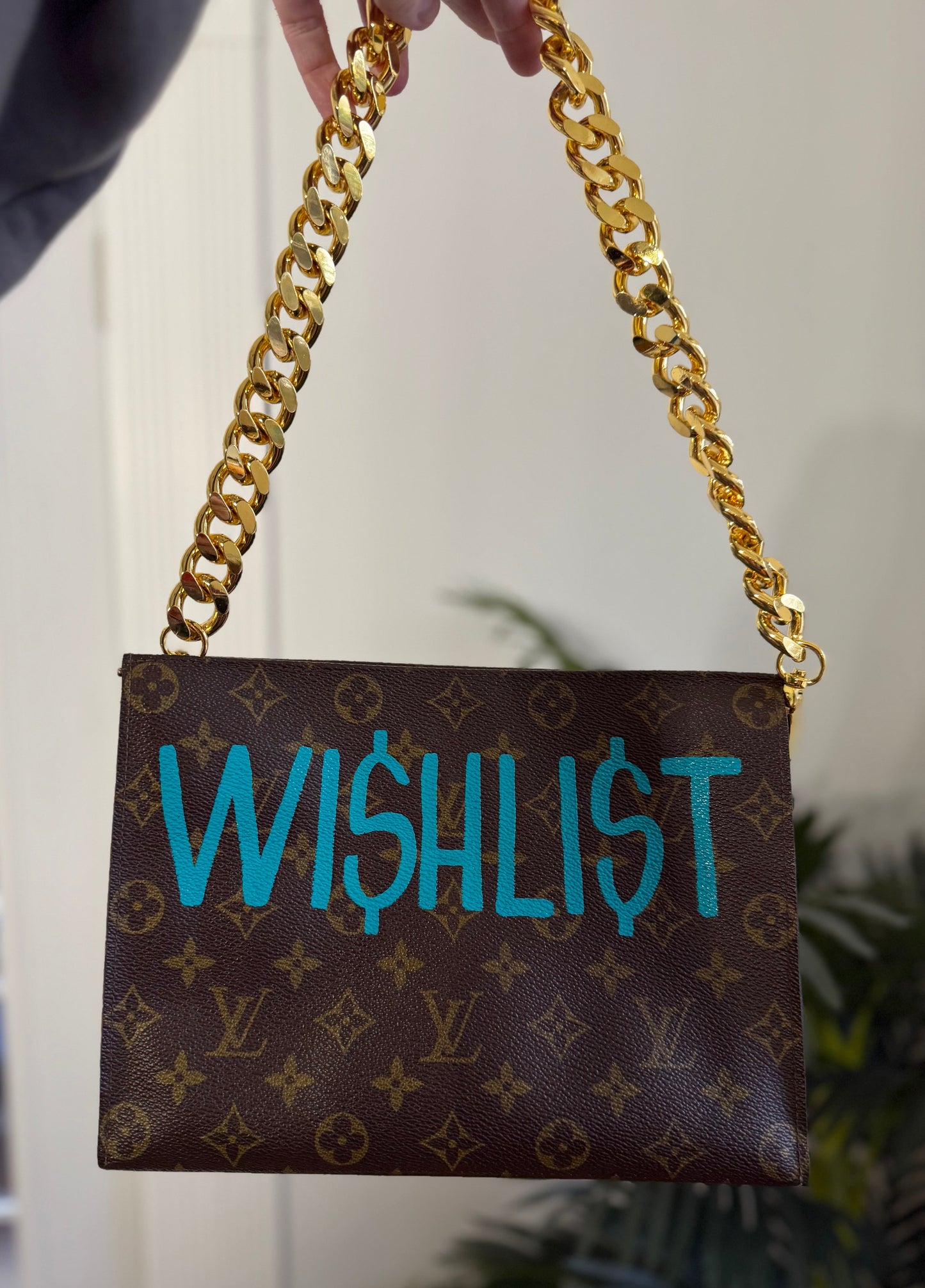 WISHLIST Reimagined Authentic Pre-Loved Vintage Poche Toilette on Chain