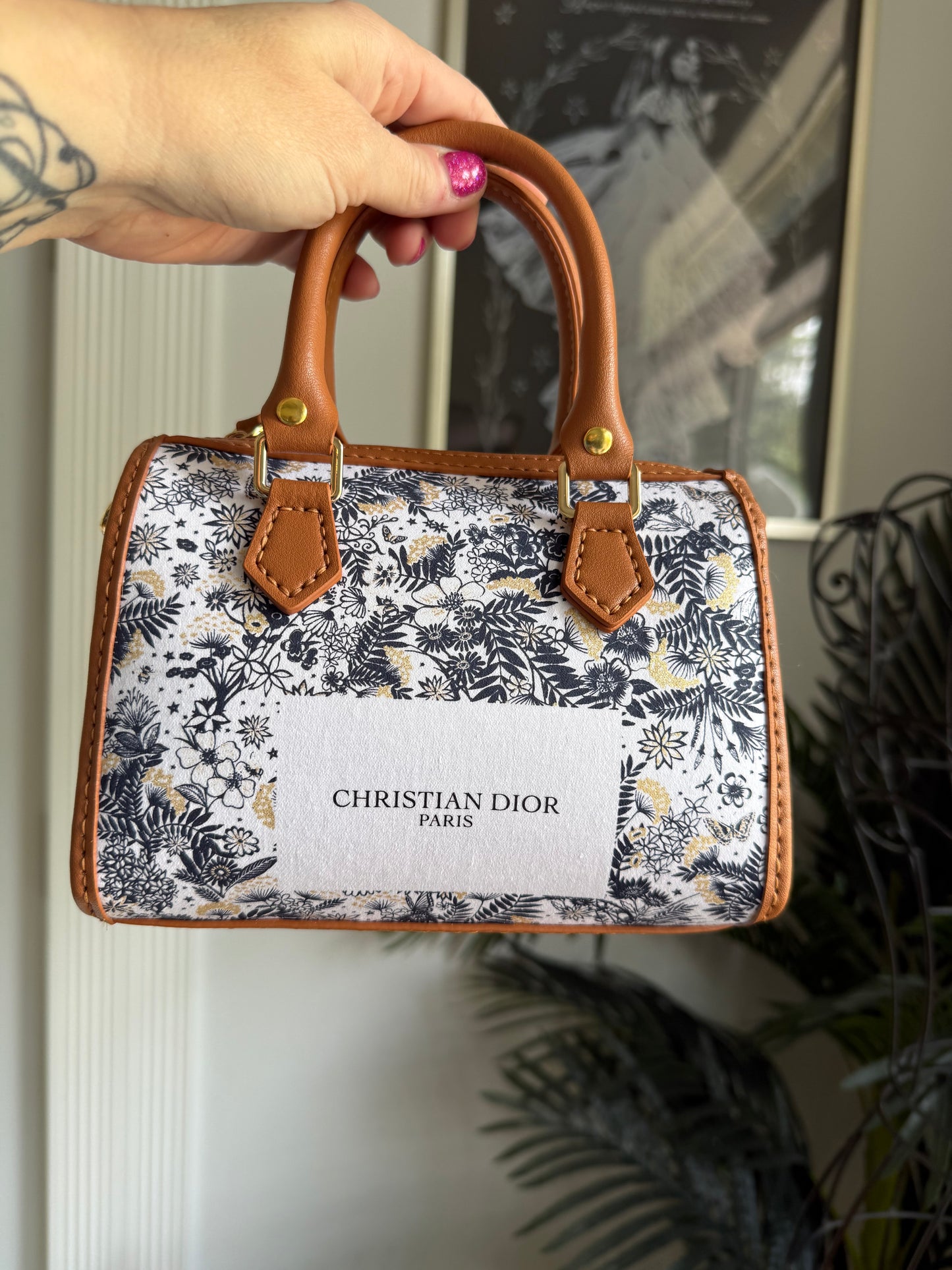 The DEBUT Bag - Navy Floral Dior
