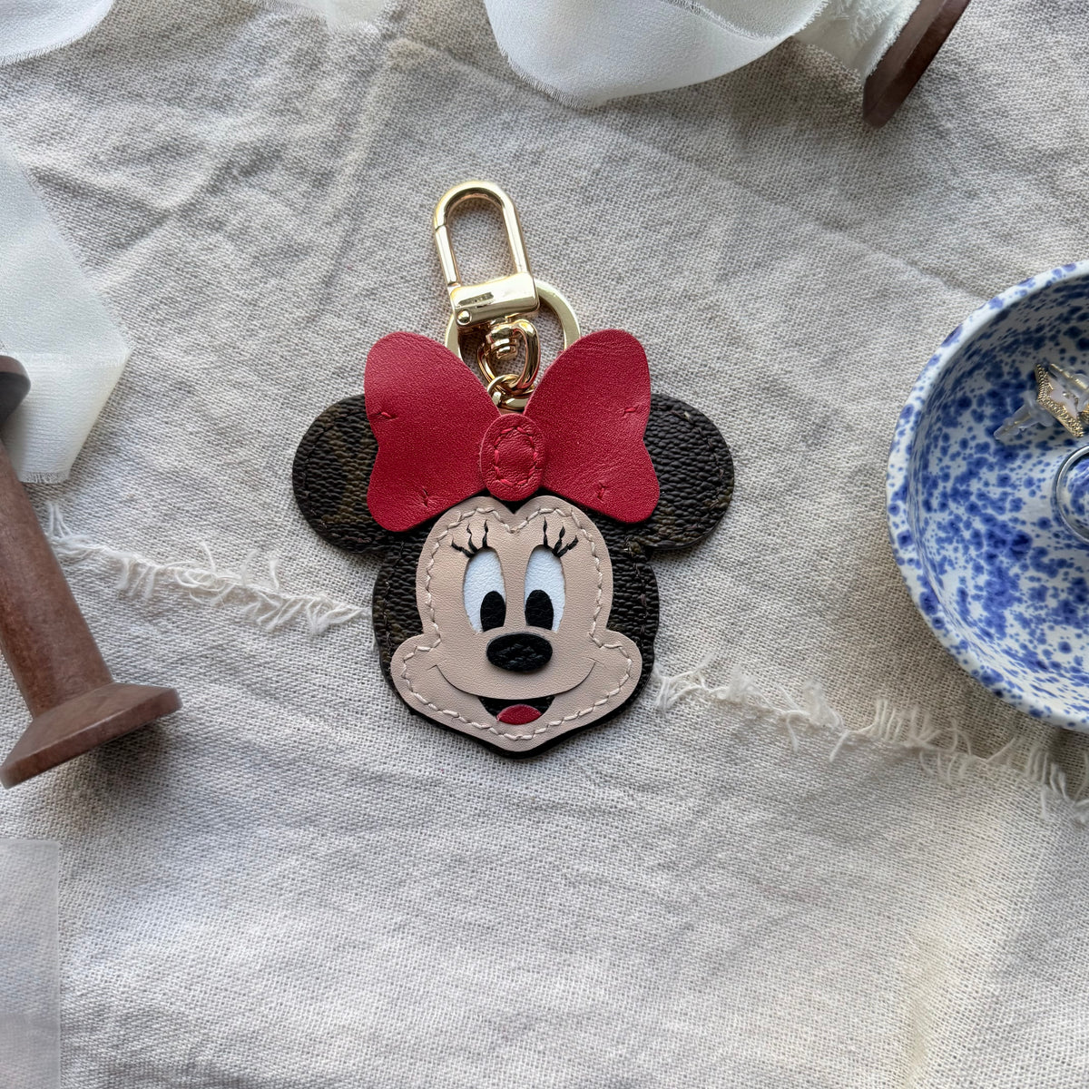 Handmade Miss Mouse LV Bag Charm