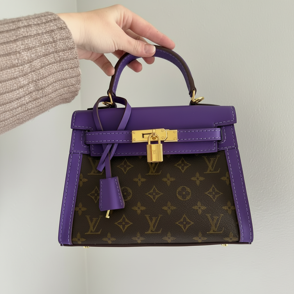 The SWELLY 25 || Handcrafted Upcycled LV Luxury Leather Handbag