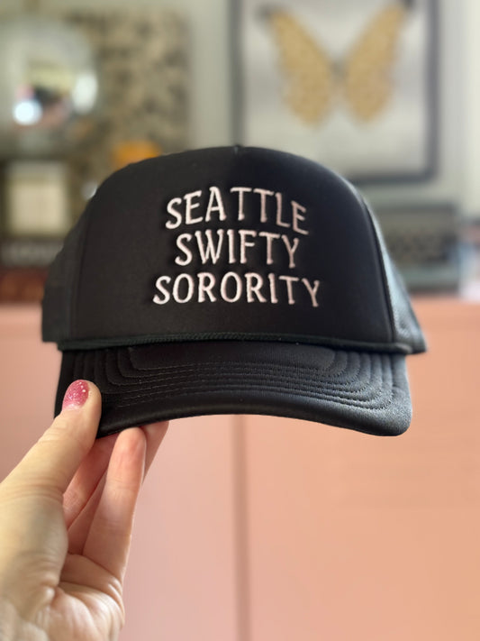 NICE TO HAVE A FRIEND Seattle Swifty Sorority Hat (B/Pnk)