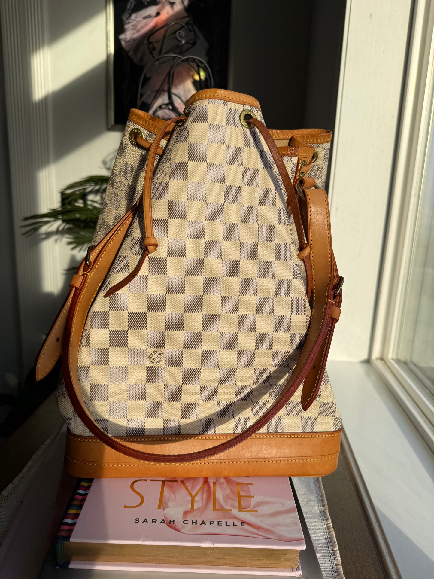 Preloved Authentic LV Noe GM in Damier Azur