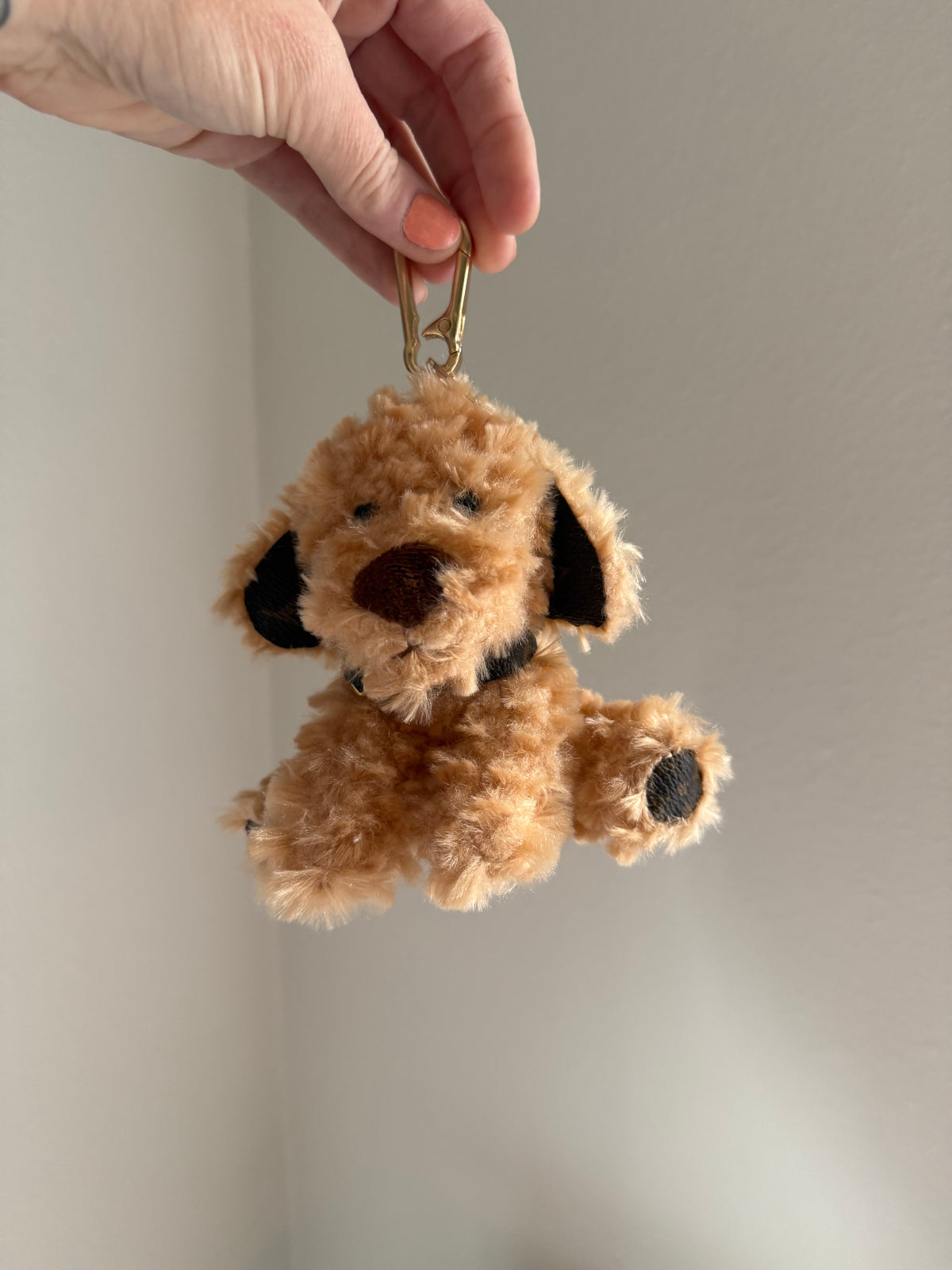 CURLY Handmade Upcycled LV Plush Dog Charm