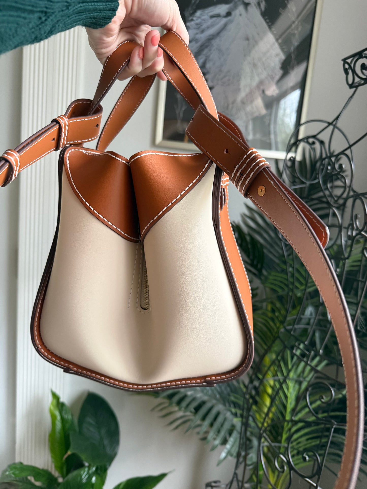 Handmade Leather Hammock Bag