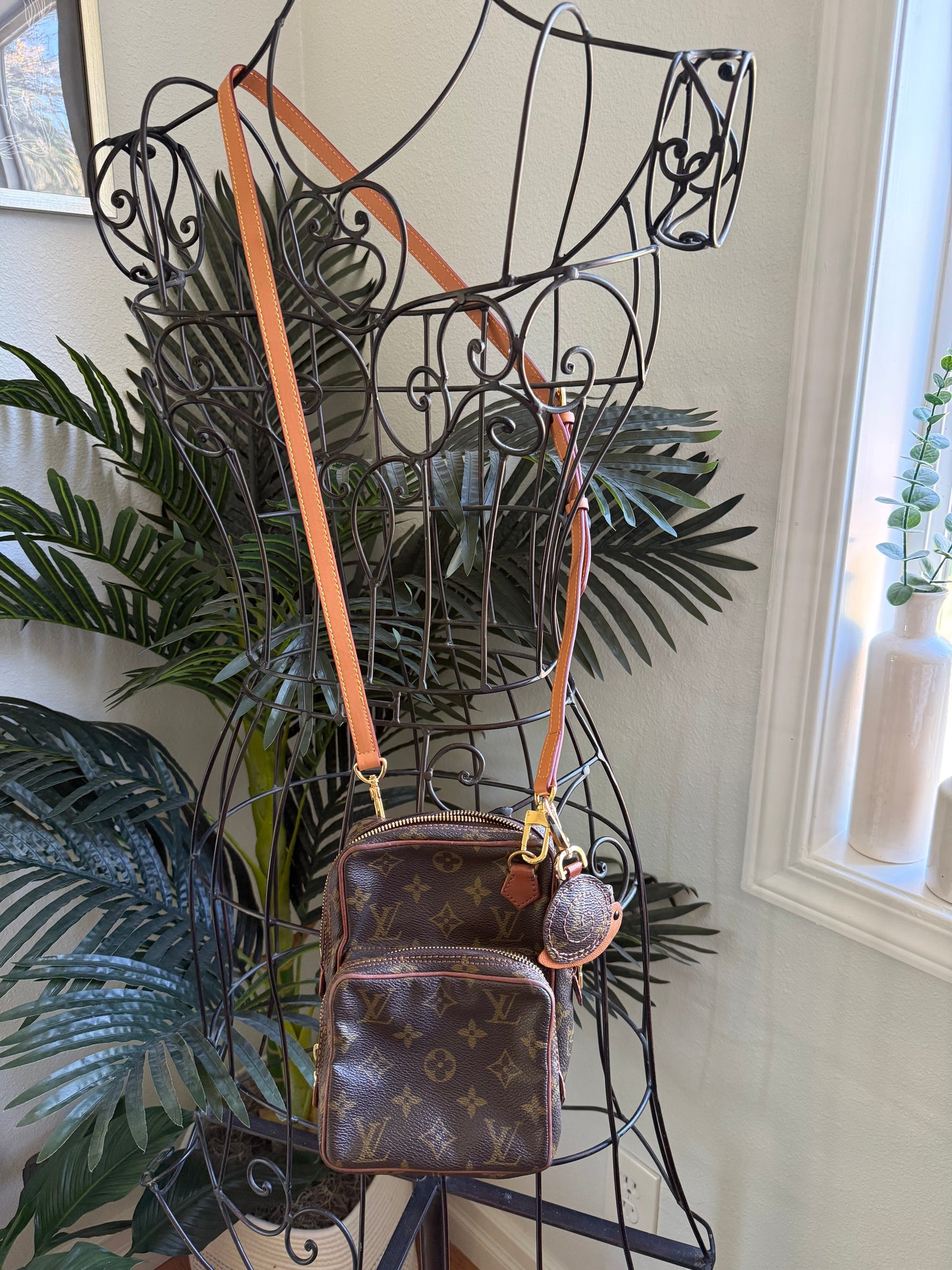 Authentic Preloved Vintage LV Mini Amazone Crossbody with Charm