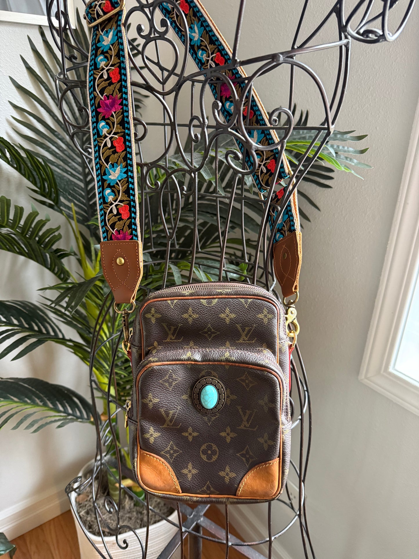 Authentic Preloved Reimagined Studded Vintage 2006 LV Amazone Bag