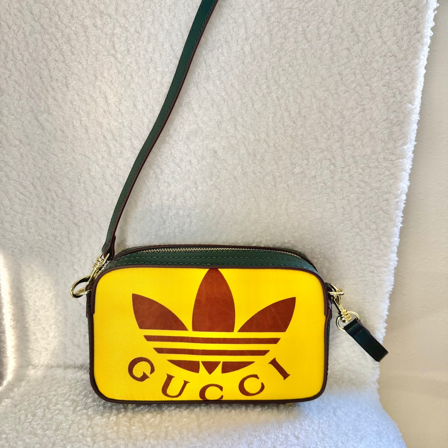SOLD * The AMERICANA Crossbody || Handmade Upcycled Luxury Green Bag