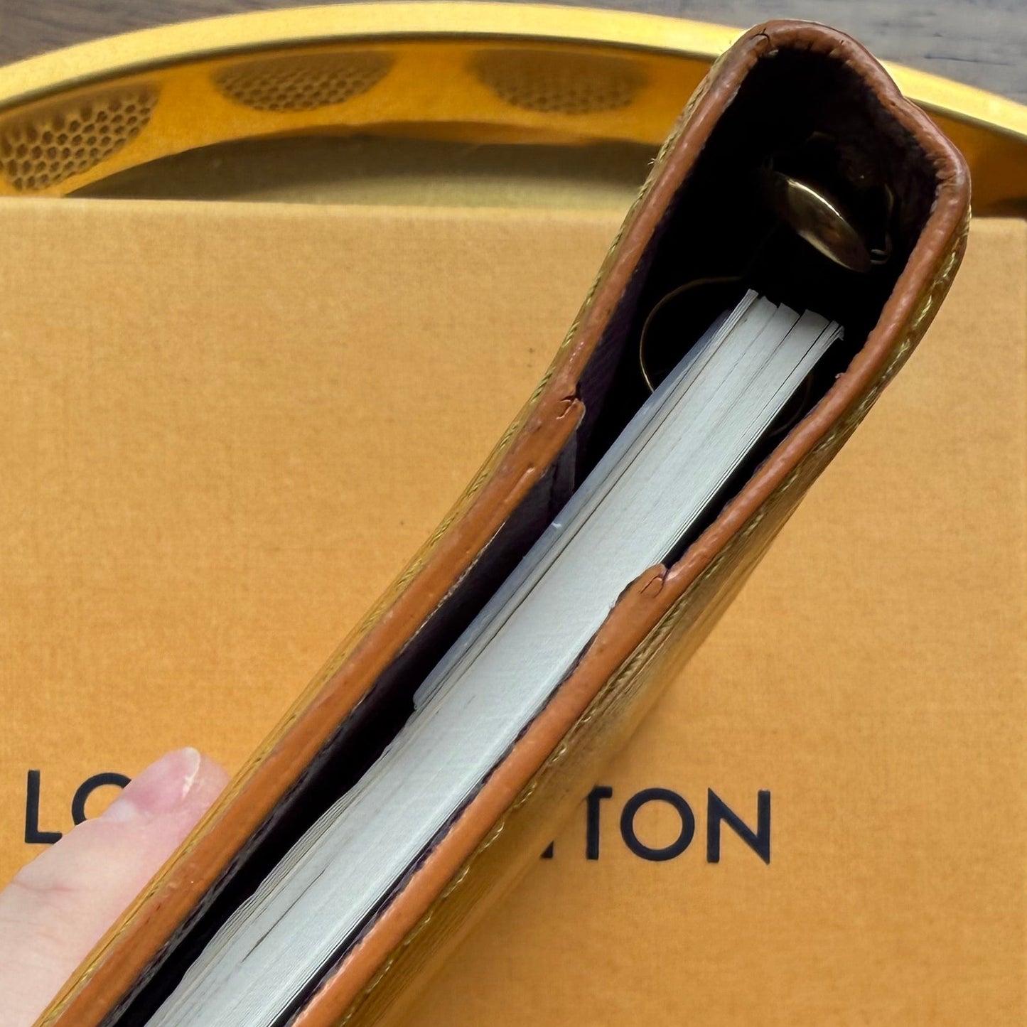 Authentic Preloved Vintage LV Agenda PM in Yellow Epi Leather *Sold