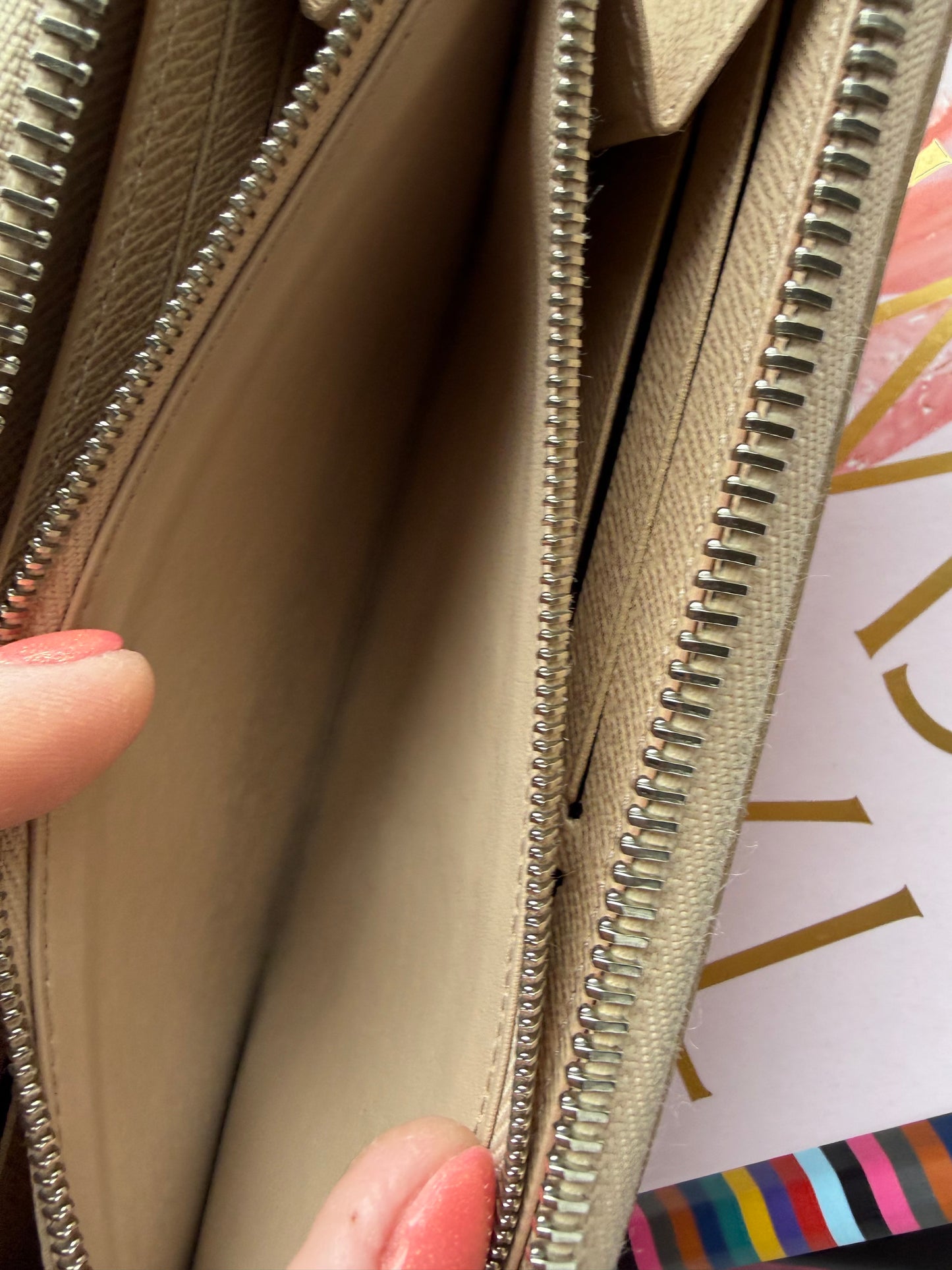 Authentic Preloved LV Clemence Long Wallet in Dune Epi Leather