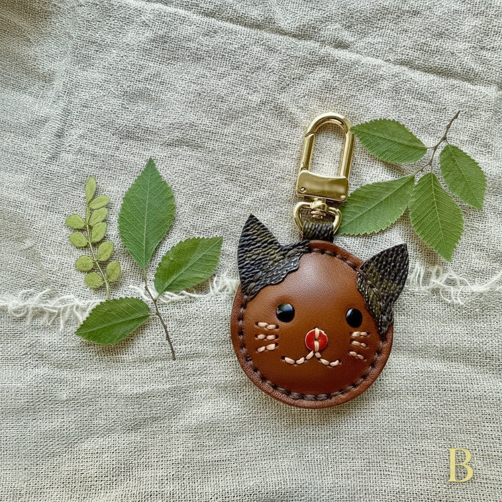 BENNY the Cat || Handmade Luxury Calico Kitten Lover Gift Bag Charm *Various Colors*