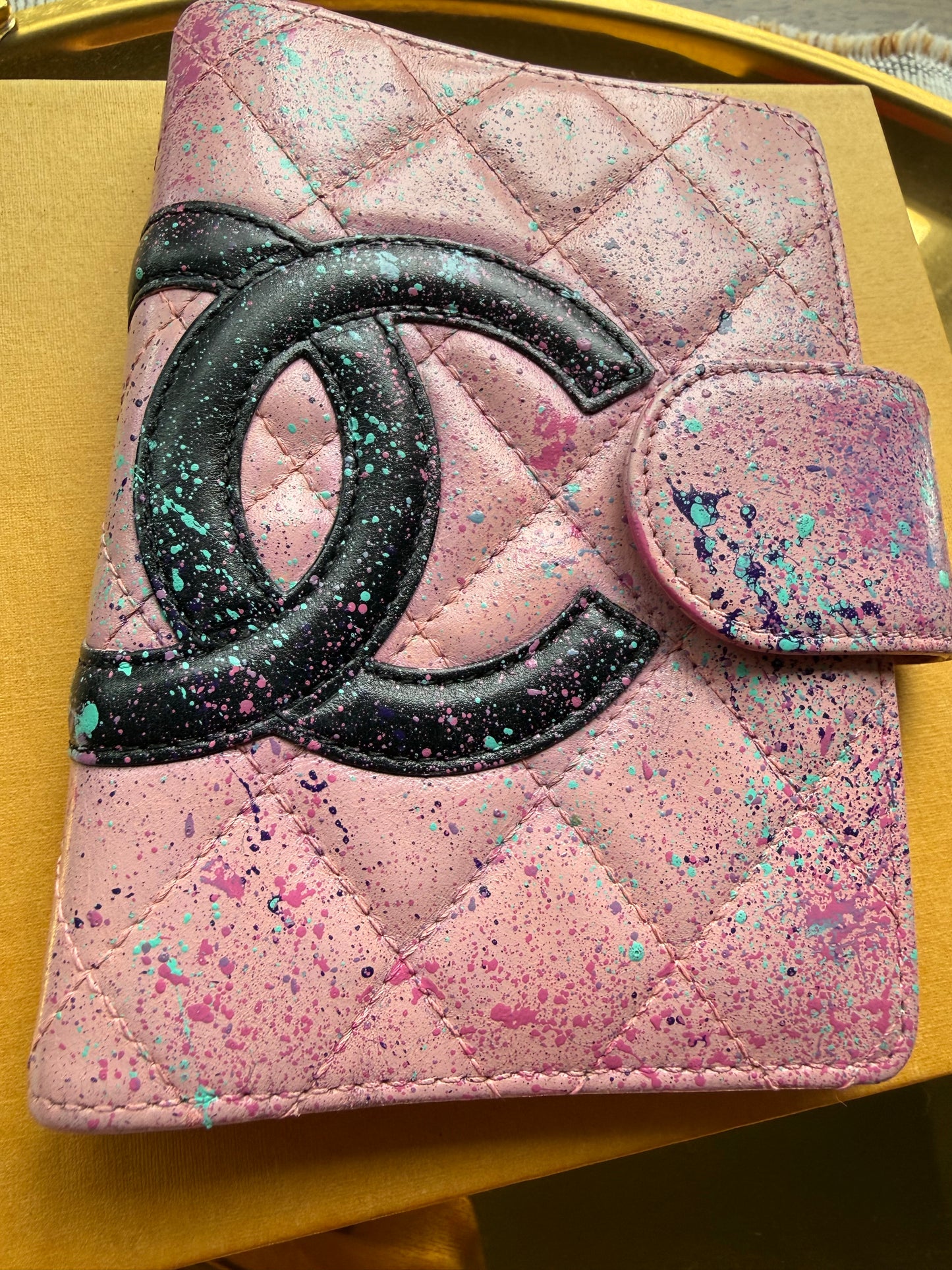 Authentic Preloved Reimagined Vintage 2005 Chanel Quilted Calfskin Cambon Pocket Agenda
