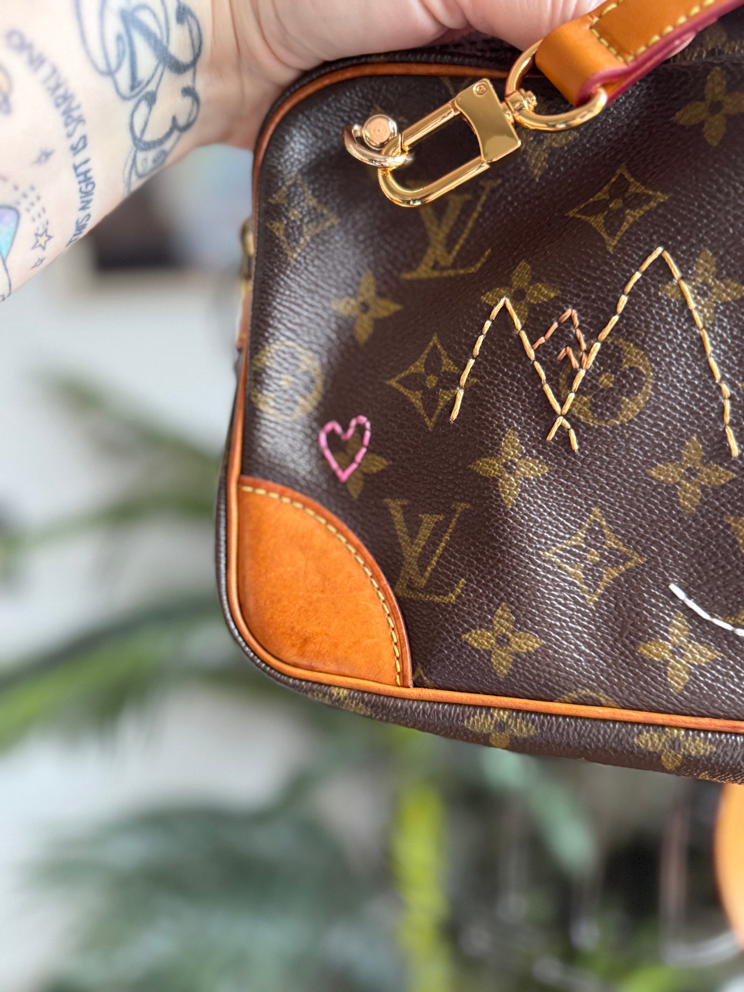 SOLD * Reimagined Authentic Preloved Vintage Mono LV Crossbody