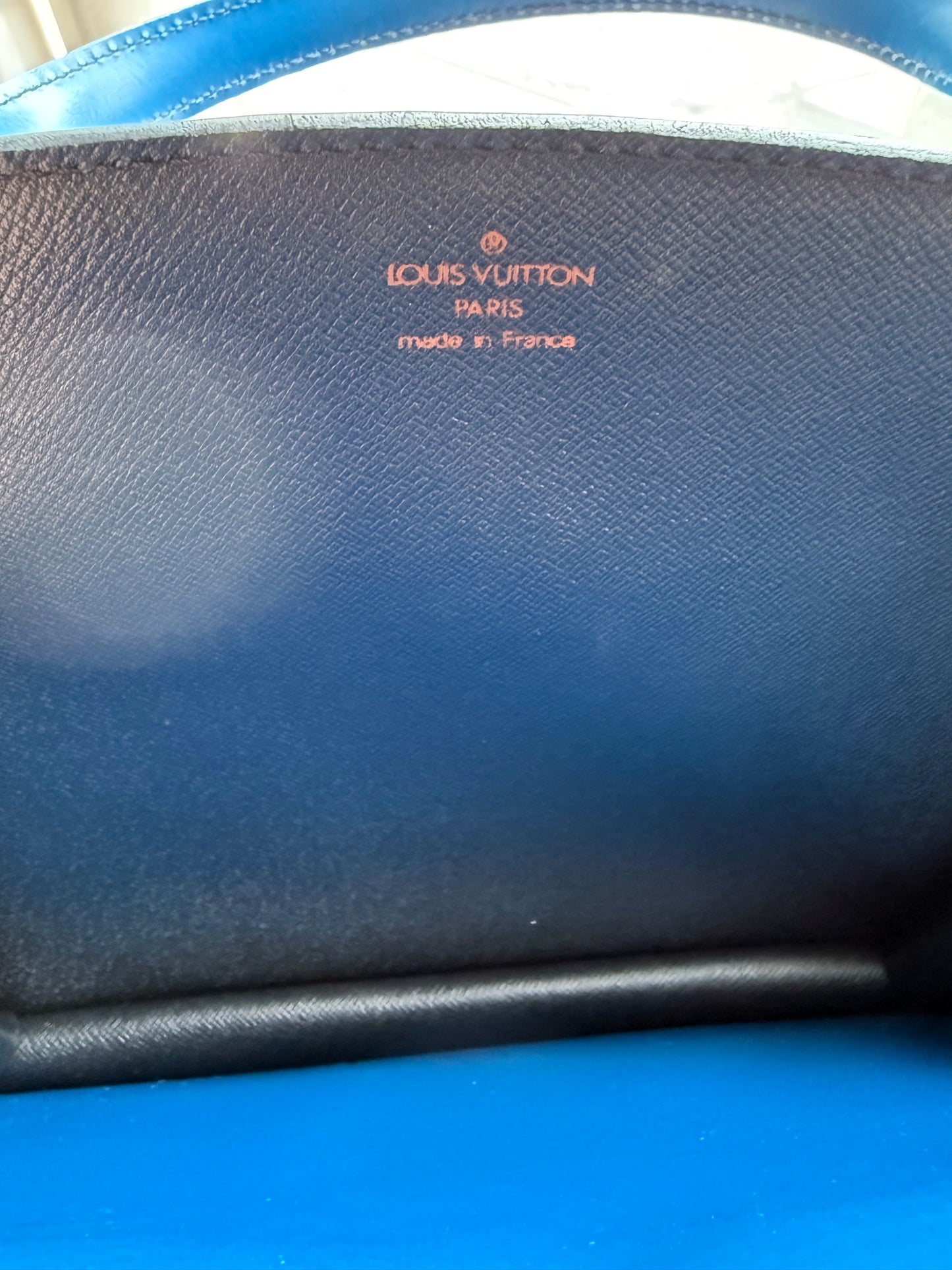 Authentic Preloved Vintage LV Varenne Bag in Bicolor Blue & Black Epi Leather
