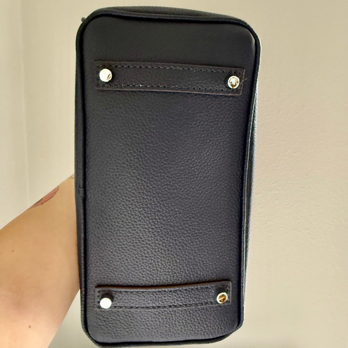 The SWIRKIN 30 || Handmade Upcycled Luxury Handbag Navy Blue