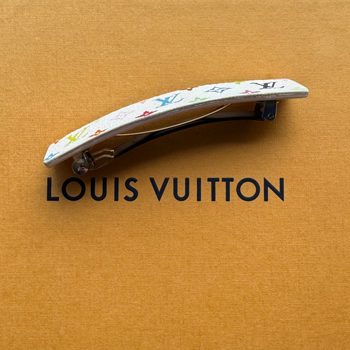 GORGEOUS || Handmade Upcycled Luxury Black Multicolor Hair Barrette