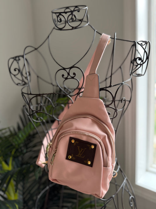 SWEET NOTHING Light Pink Vegan Sling Bag with Authentic Mono Patch