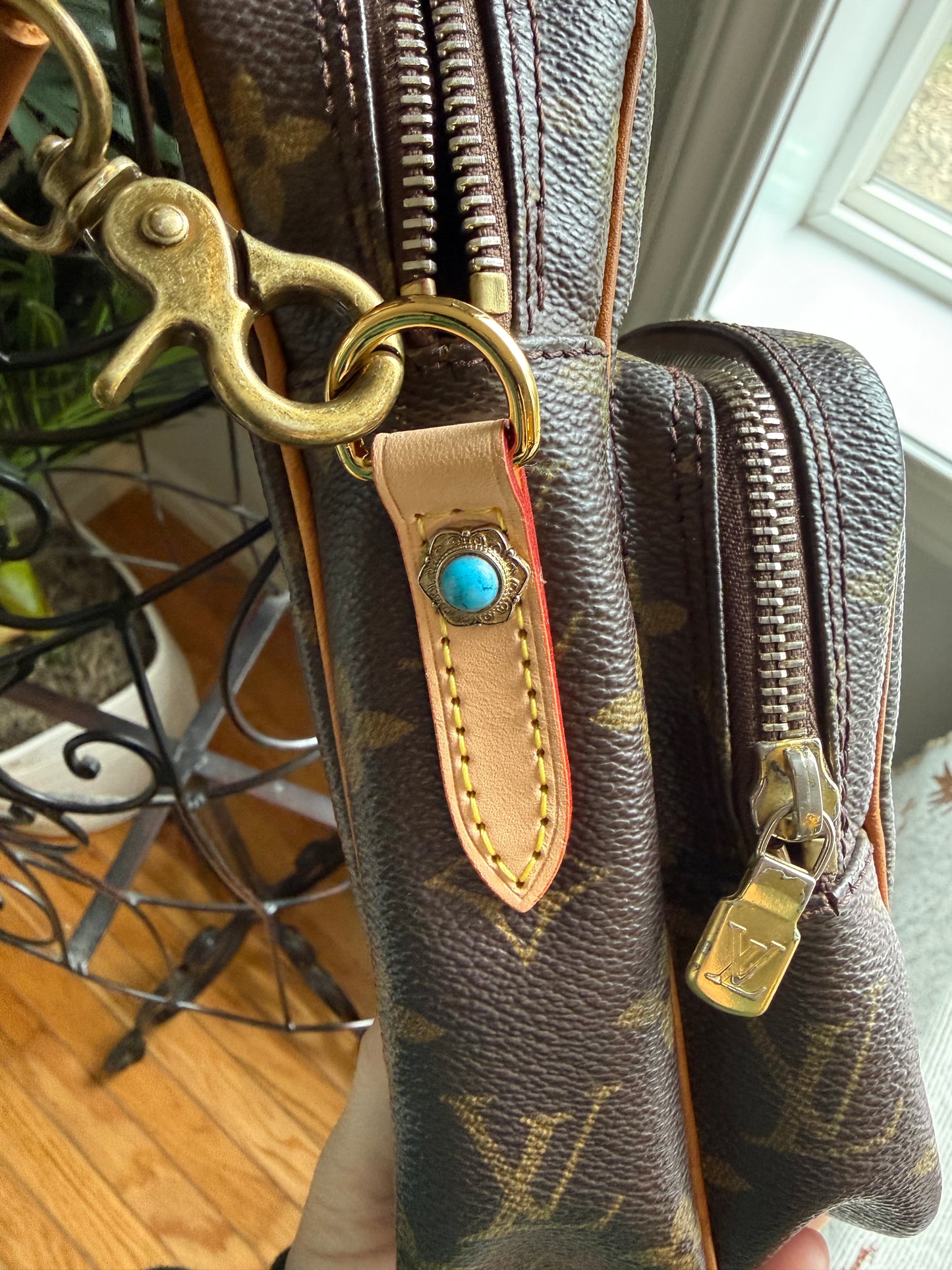 Authentic Preloved Reimagined Studded Vintage 2006 LV Amazone Bag