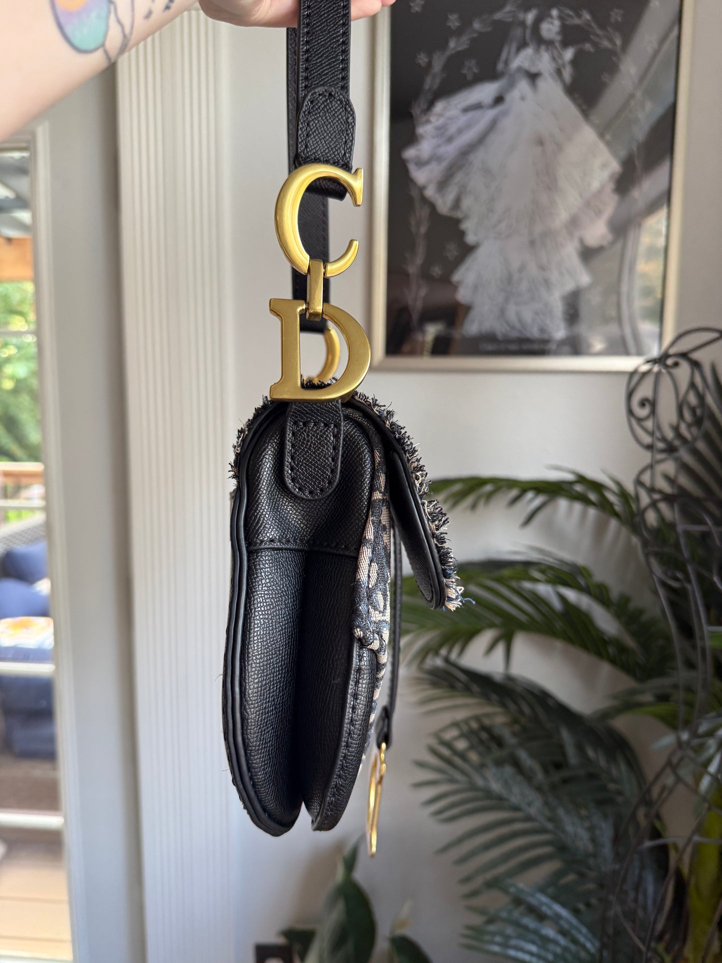 The WHITE HORSE Bag in Authentic Dior Textile