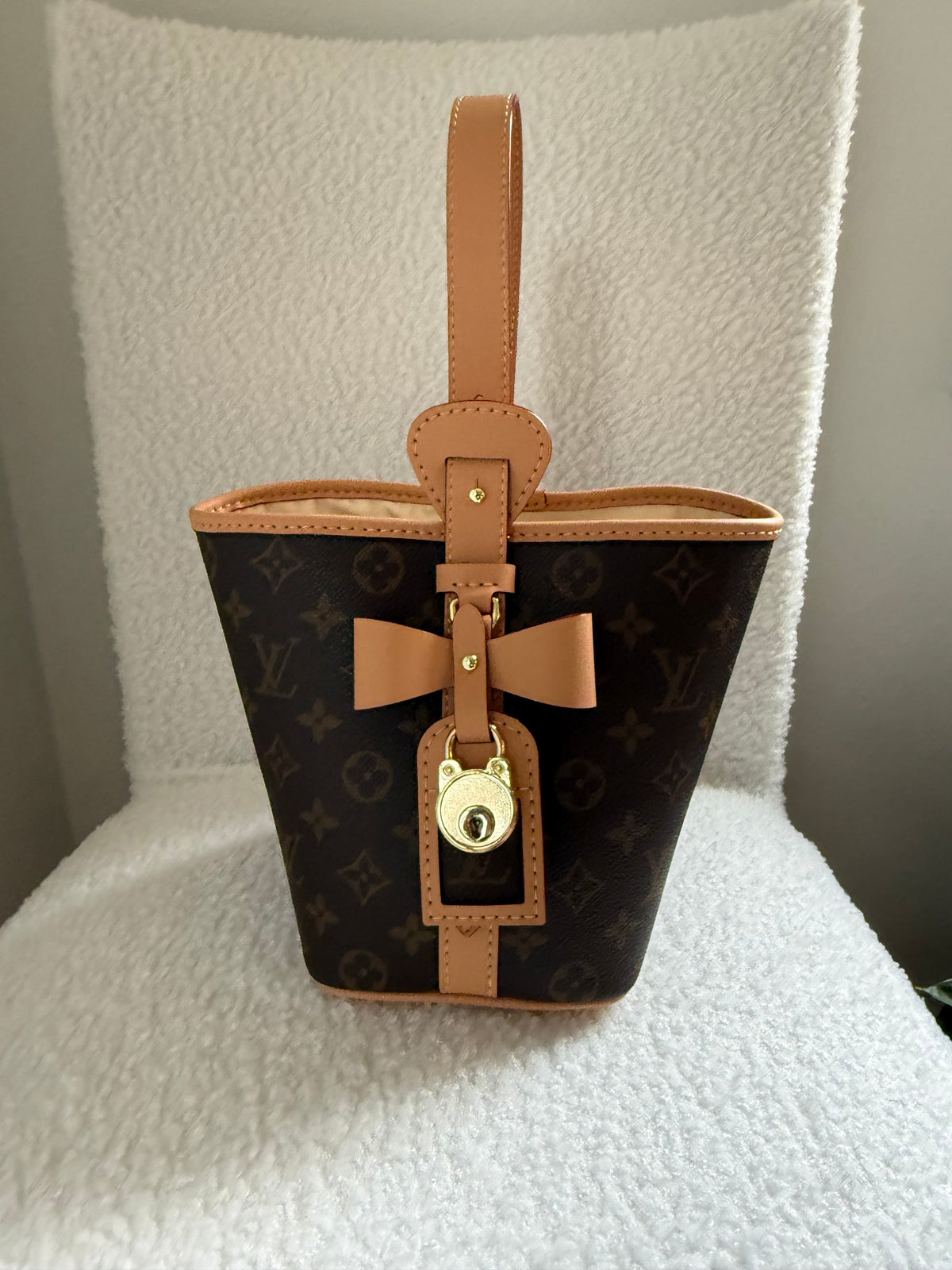 Handmade Upcycled Mono Bow Handbag *Preorder