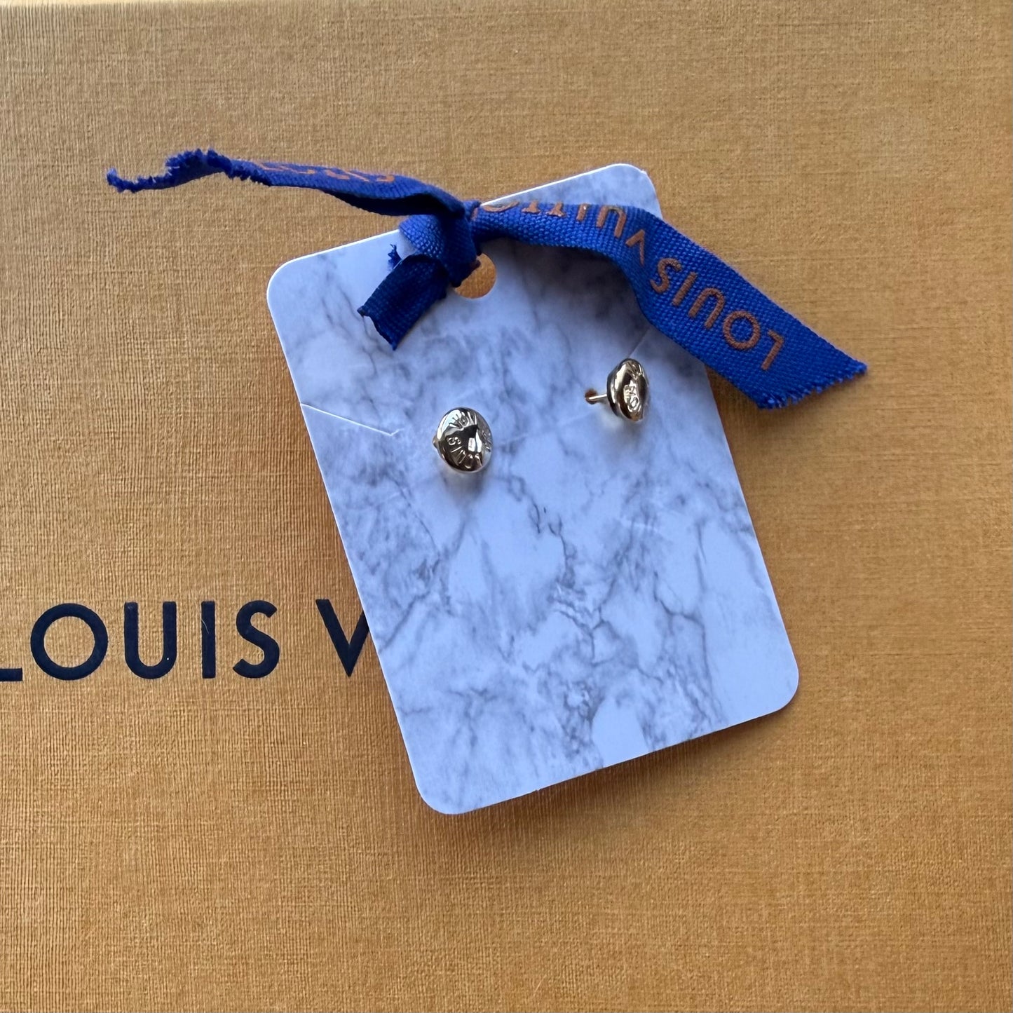Handmade Authentic LV Rivet Earrings