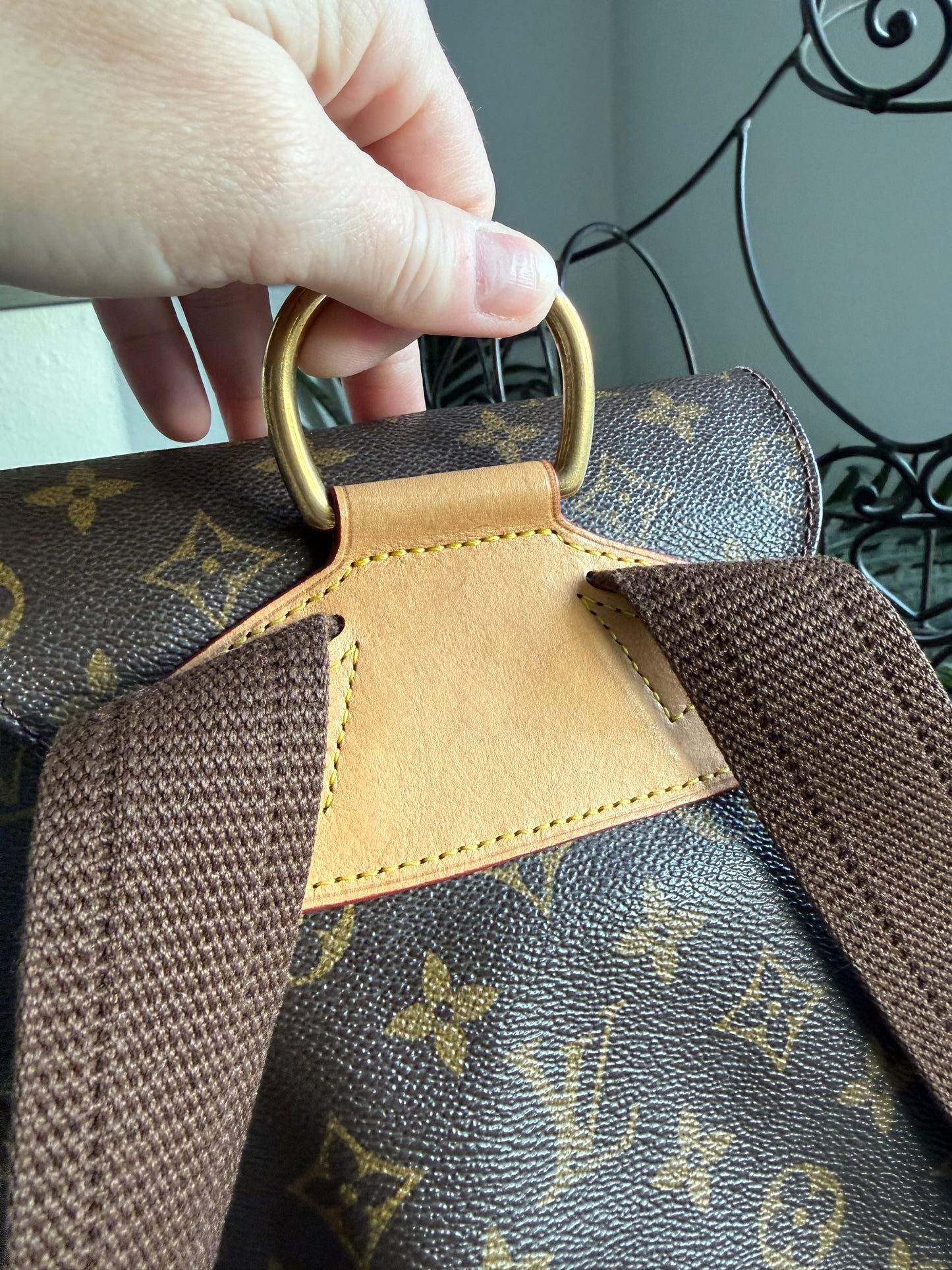Authentic Preloved Reimagined LV Montsouris GM Backpack