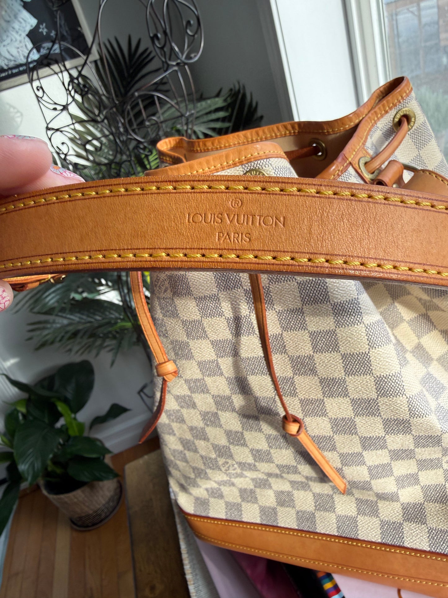 Preloved Authentic LV Noe GM in Damier Azur