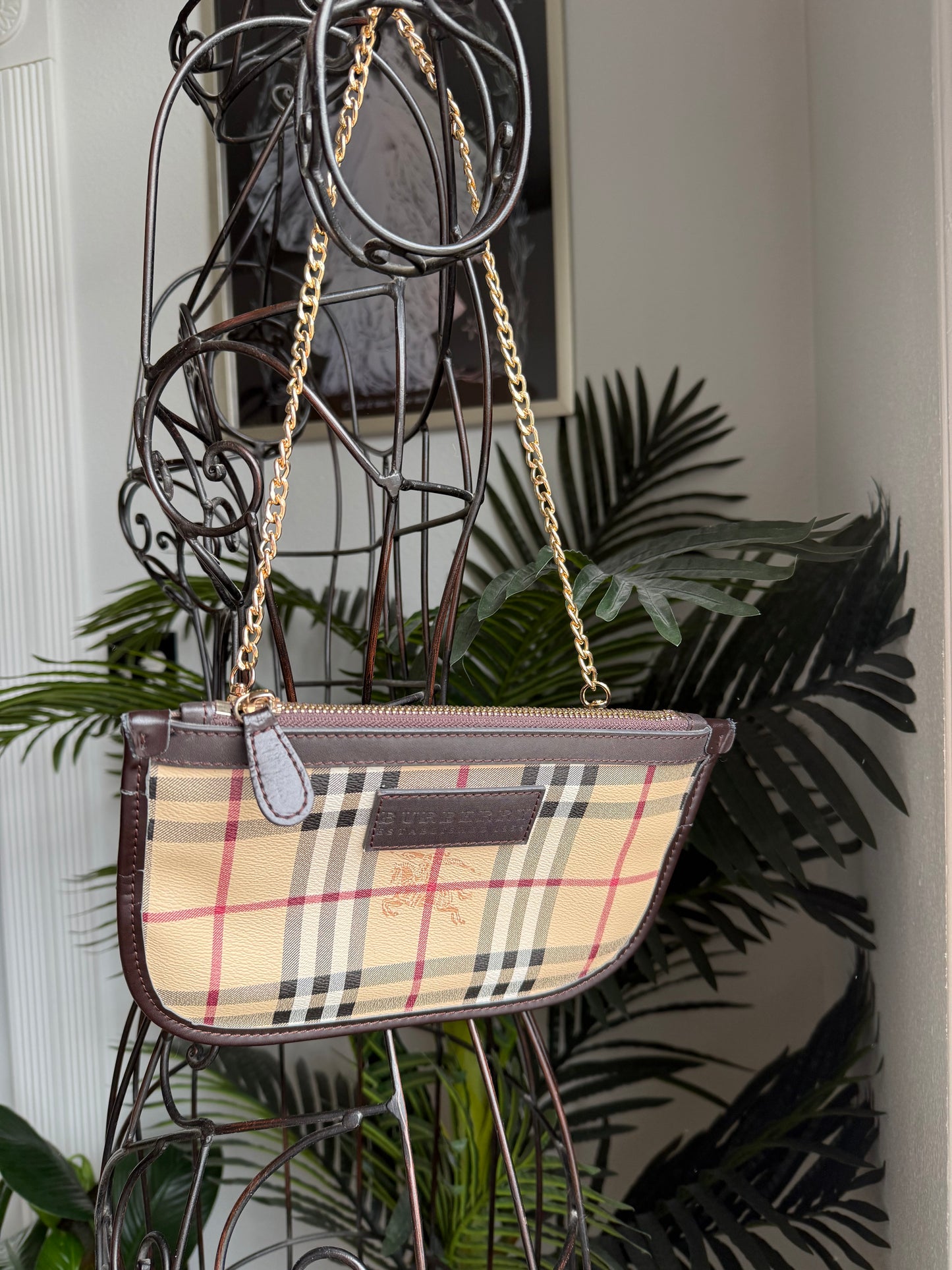 Authentic Preloved Burberry Novacheck Blue Label Pink Nylon Tote with Classic Pouch